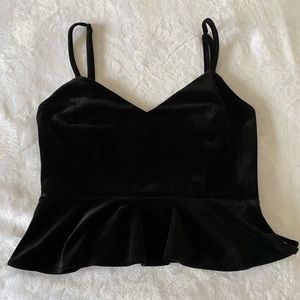 Black velvet top!🖤
